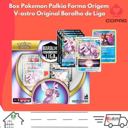 Box Pokémon Batalha de Liga do Palkia Forma Origem V-ASTRO : :  Brinquedos e Jogos