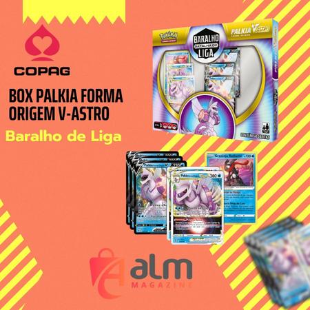 Box Pokémon Baralho Batalha de Liga Palkia Forma Origem V-ASTRO, Decks  Promocionais