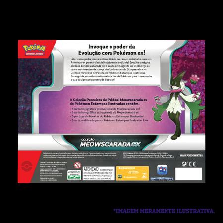 Box Pokémon Coleção Parceiros de Paldea Meowscarada ex - Deck de