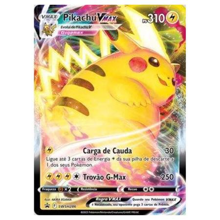 Carta Pokemon Pikachu V Português Card Original Copag