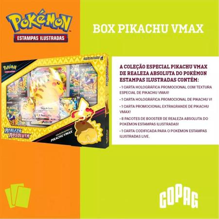 Box Pokémon Pikachu Vmax Realeza Absoluta Coleção Especial 32195