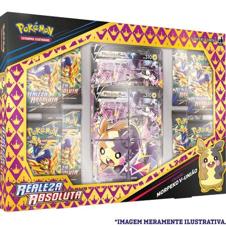 Imagem de Box Pokémon Realeza Absoluta Coleção Morpeko V-União 54 Cartas Copag
