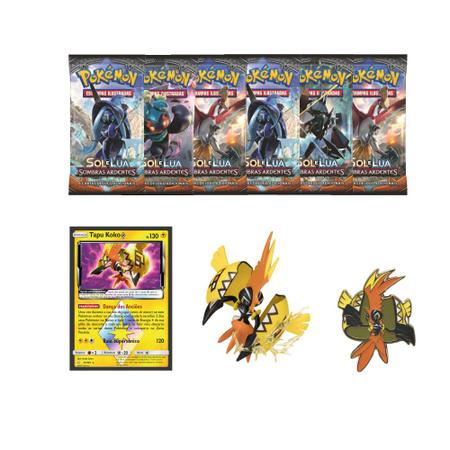 Box Pokémon Tapu Koko Com Broche E Miniatura 37 Cartas - Copag - Deck de  Cartas - Magazine Luiza