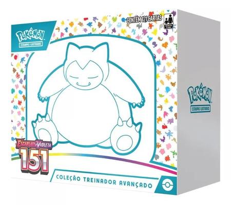 Box Treinador Pokémon Lendário Escarlate e Violeta 151 Snorlax Em Português  - Copag - Deck de Cartas - Magazine Luiza