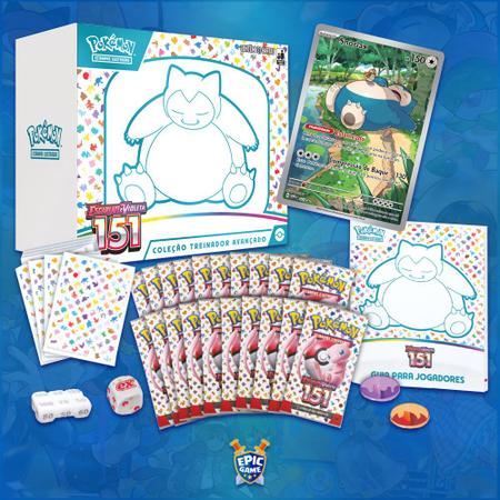 Box Treinador Pokémon Lendário Escarlate e Violeta 151 Snorlax Em Português  - Copag - Deck de Cartas - Magazine Luiza