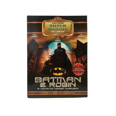 Imagem de Box slim batman e robin a volta do homem morcego coleção super heróis do cinema - ed. colecionador + caneca