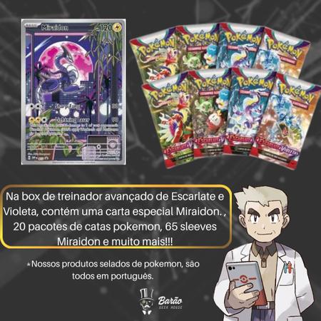 Cartas - Box Pokemon - Treinador Avancado - Koraidon Escarlate e Violeta -  32570 COPAG DA IA