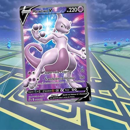 Carta Pokemon Mewtwo V-Astro Português Card Original Copag Pokémon Go