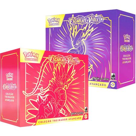 Kit Pokémon Lendário Koraidon Miraidon Com Lote 50 Cartinhas