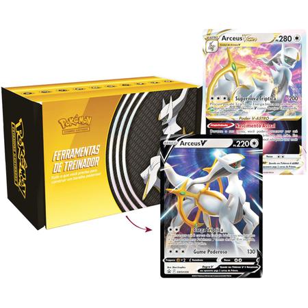 Box Treinador Pokémon Lendário Arceus Carta Holográfica - Copag