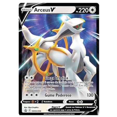 Box Treinador Pokémon Lendário Arceus Carta Holográfica - Copag