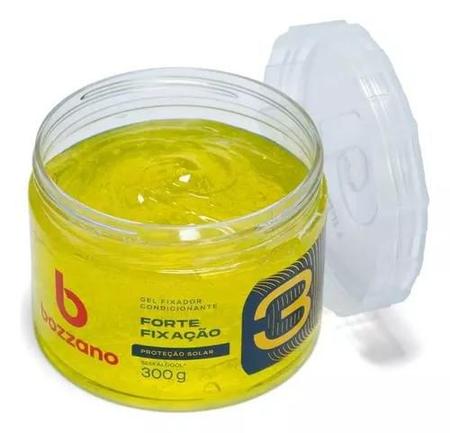 Imagem de Bozzano Gel Condicionante Forte Fixação Fator 3 - Pote c/300g