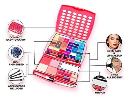 Imagem de Br Kit de Maquiagem, Kit Glamur Girl, 48 Sombra / 4 Blush / 6 Lip Gloss