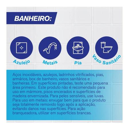 Imagem de Branqueador Limpador Banheiro Veja Antibac Squeeze 500Ml