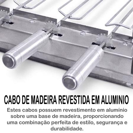 Brasa Grill Tradicional Único Andar Gira 4 Espetos Churrasqueira Elétrica Giratória Bi Volts Imagem de Brasa Grill Tradicional Único Andar Gira 4 Espetos Churrasqueira Elétrica Giratória Bi Volts