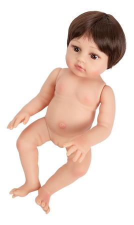 Boneca Bebê Reborn Silicone Menina Brastoy Original Pode Tomar Banho (Elis  48cm) : : Brinquedos e Jogos