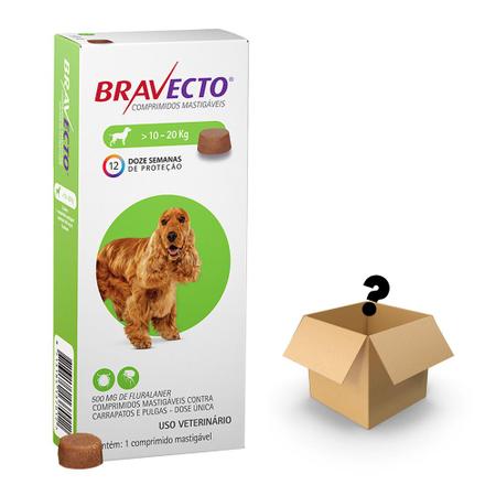 Imagem de Bravecto Antipulgas e Carrapatos Para Cães 10 a 20kg + Surpresa 