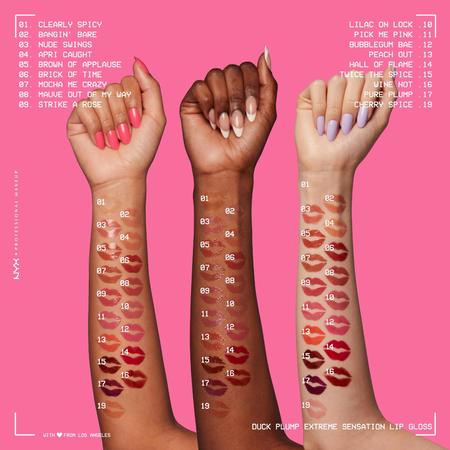 Brilho labial NYX PROFESSIONAL MAKEUP Duck Plump Strike A Rose Imagem de Brilho labial NYX PROFESSIONAL MAKEUP Duck Plump Strike A Rose