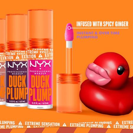 Brilho labial NYX PROFESSIONAL MAKEUP Duck Plump Strike A Rose Imagem de Brilho labial NYX PROFESSIONAL MAKEUP Duck Plump Strike A Rose