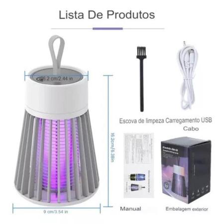 Imagem de Brilho Repelente: Repelente Mata Mosquito LED UV Eletrônico Pernilongo Insetos Voltagem 110V/220V