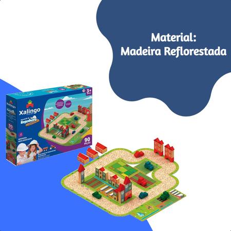 Jogo Soletrando 112 peças madeira MDF Aquarela Brinquedos + 3 anos -  Magazine Stock