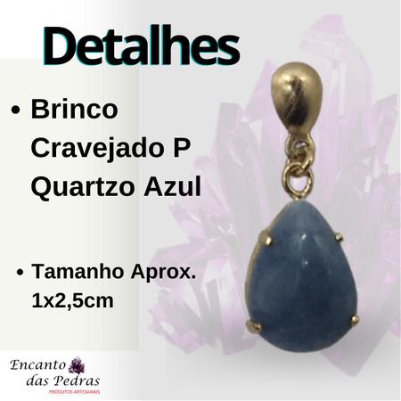 Brinco de Pedra Ágata Azul - Argola dupla - Encanto das Pedras sbc - Brinco  - Magazine Luiza