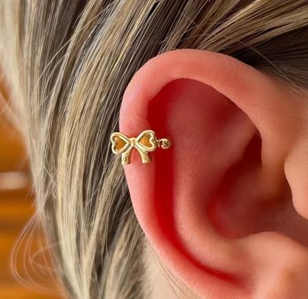 Piercing Orelha Brilhante | Bijuteria Feminina Piercing Babado Nunca Usado  53569560 | enjoei