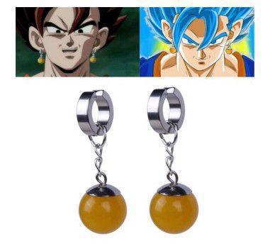 Brinco Potara De Pressão Dragon Ball Z Fusão Goku Amarelo - Corre Que Ta  Baratinho