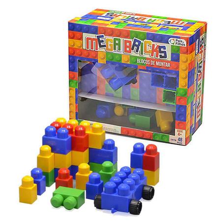 Bloco de Montar 24 peças Brinquedo Educativo