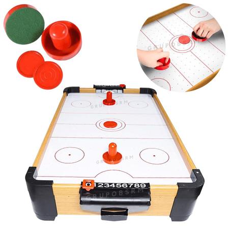 Brinquedo Aero Game Mini Mesa De Hockey Infantil Air Rocker Para Criança  Com 2 Batedores + 1 Disco Reserva Jogos Salão - GRUPOBSRM - Mesa Air Hockey  - Magazine Luiza