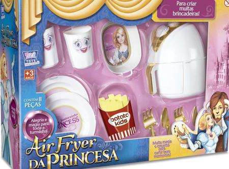 Imagem de Brinquedo Air Fryer Princesa Infantil Com 11 Peças Zuca Baby