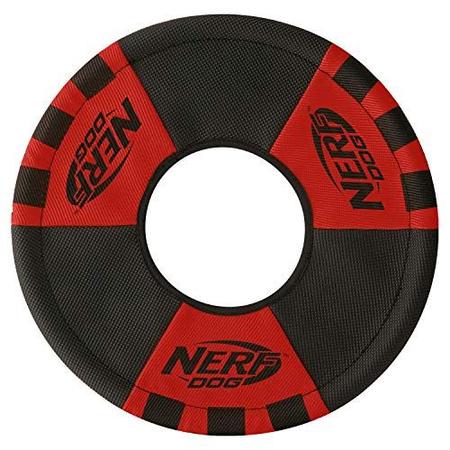 Imagem de Brinquedo Anel Vermelho e Preto para Cães Nerf Dog