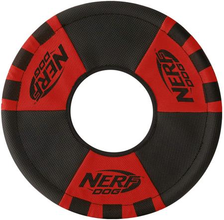 Imagem de Brinquedo Anel Vermelho e Preto para Cães Nerf Dog