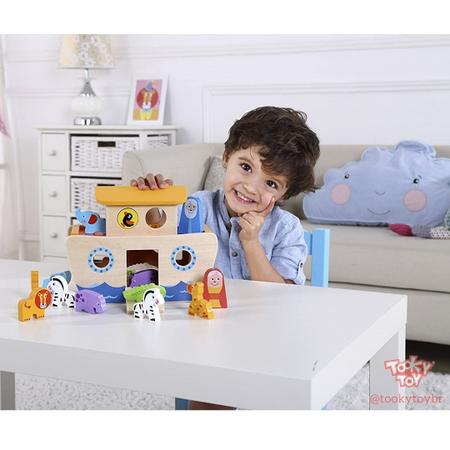 Imagem de Brinquedo Arca de Noé Menino e Menina 2 anos - Tooky Toy