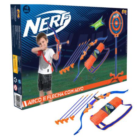 Brinquedo Arco E Flecha Ventosa Nerf Com Alvo F00562 Fun Fun