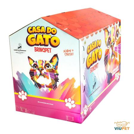 Imagem de Brinquedo Arranhador Papelão Casa Do Gato