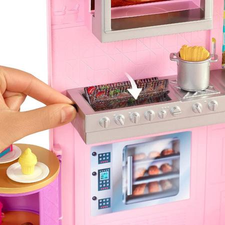 Imagem de Brinquedo Barbie Restaurante Cook'N Grill Com Boneca Hbb91