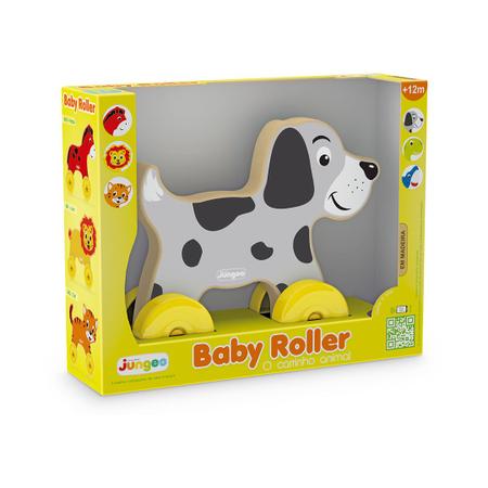 Imagem de Brinquedo Bebê Carrinho Baby Roller  - Dog em Madeira MDF, Junges