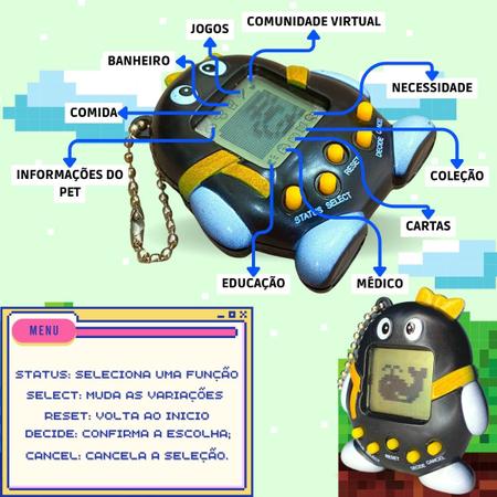 Bichinho Virtual Tamagotchi 168 Bichinho Eletrônico Nostálgico/Brinquedo de  Criança/Jogos Aleatórios