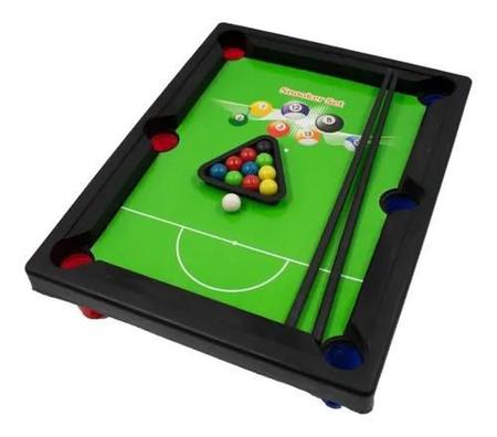 BRINQUEDO SINUCA INFANTIL MESA DE BILHAR JOGO GRANDE 52CM COM PES