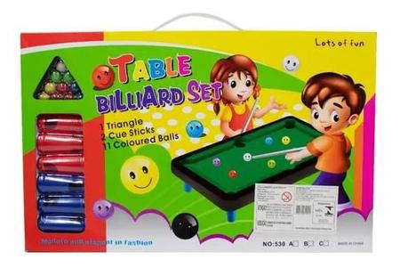 Mini sinuca jogo de bilhar kit 21 pecas - infantil - GAME BILLIARDS - Sinuca  / Bilhar Infantil - Magazine Luiza