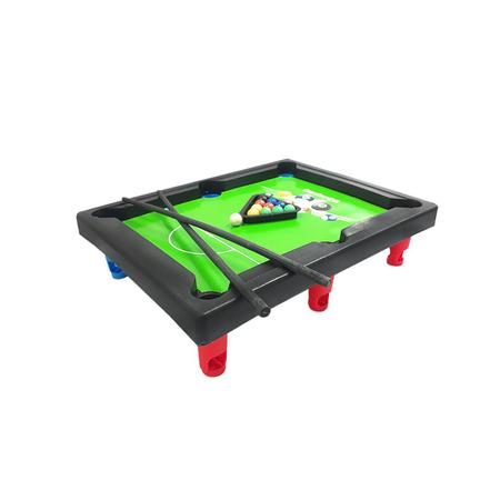 BRINQUEDO SINUCA INFANTIL MESA DE BILHAR JOGO GRANDE 52CM COM PES