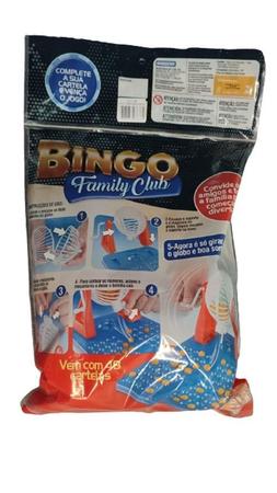 Imagem de Brinquedo Bingo Family Club 48 Cartelas Jogo Roleta Linha