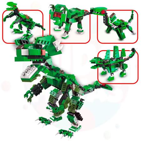 Dinossauro Rex Robô - Dinossauros para Montar - Jogos de Dinossauros  Transformers 