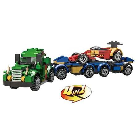 Imagem de Brinquedo Blocos De Montar 3 Em 1 Robô Carrinho Brinquedo Estilo Transformers