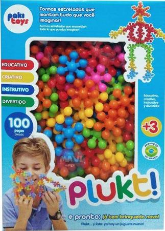 Brinquedo Blocos De Montar Plukt 100 Pecas Poki Toys - Paki Toys -  Brinquedos de Montar e Desmontar - Magazine Luiza
