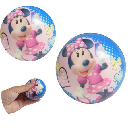 Imagem de Brinquedo bola de apertar soft 7cm em espuma Minnie Azul