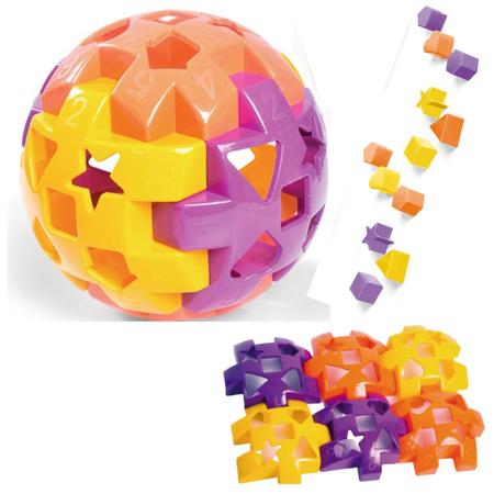 Brinquedo Bola Formas De Encaixe Grande Colorido Didatico Educativo Infantil Bebe - TUTTY Imagem de Brinquedo Bola Formas De Encaixe Grande Colorido Didatico Educativo Infantil Bebe