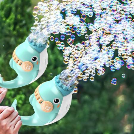Imagem de Brinquedo bolha de sabão infantil lançador bolinha automatic - OEM