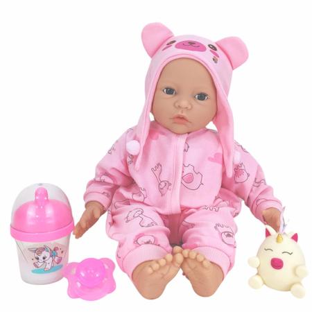 Boneca Diver New Born Brincando de Pijama Menina Divertoys